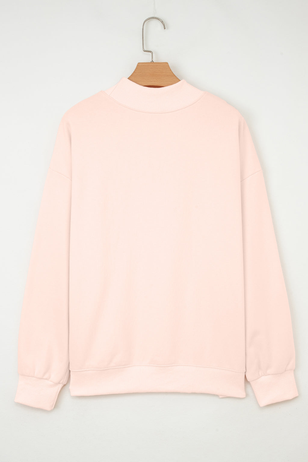 Apricot Pink Bubble Gum Bunny Chenille Patch Sweatshirt