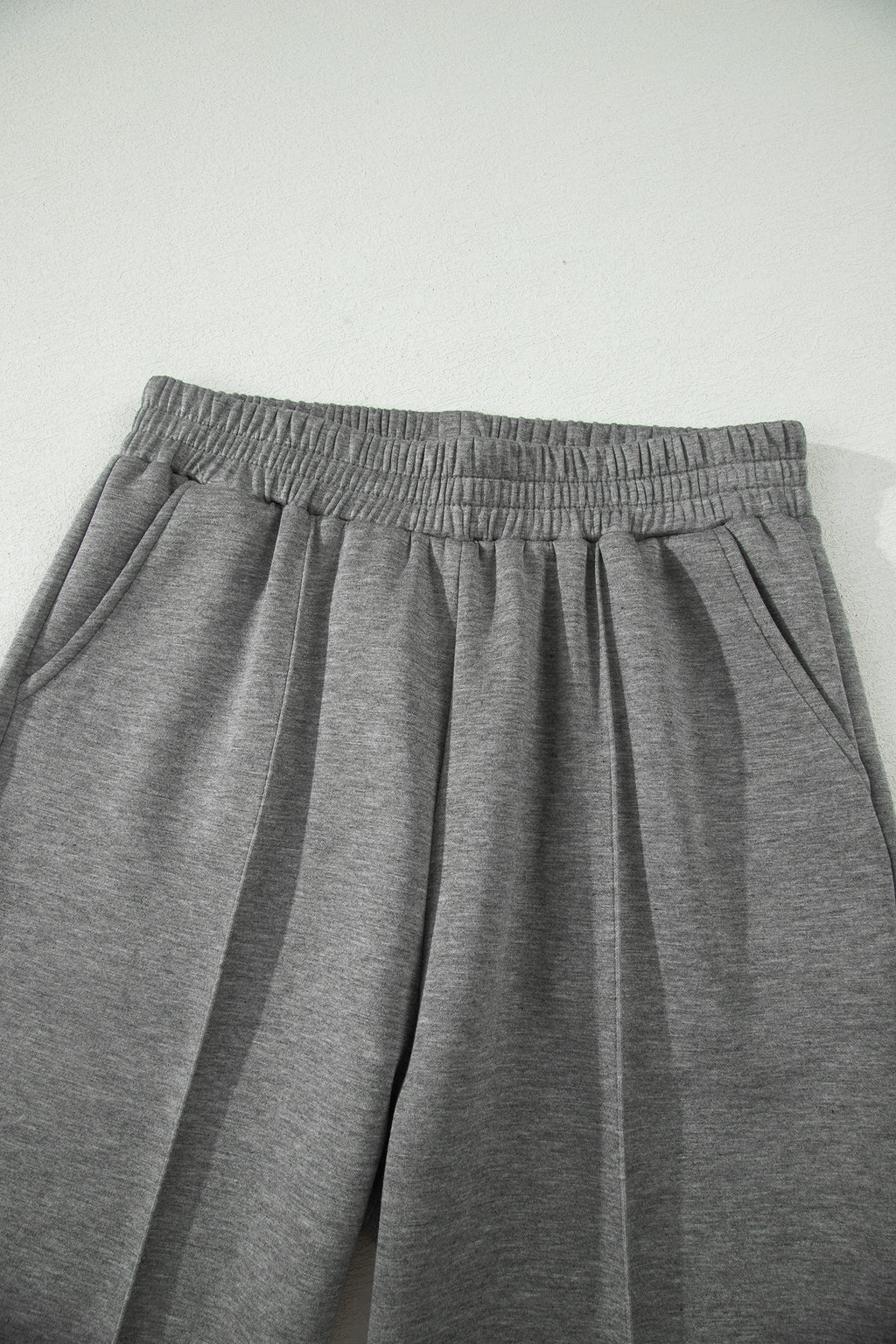 Light Grey Half Zip Polo Tee Casual Pant Set