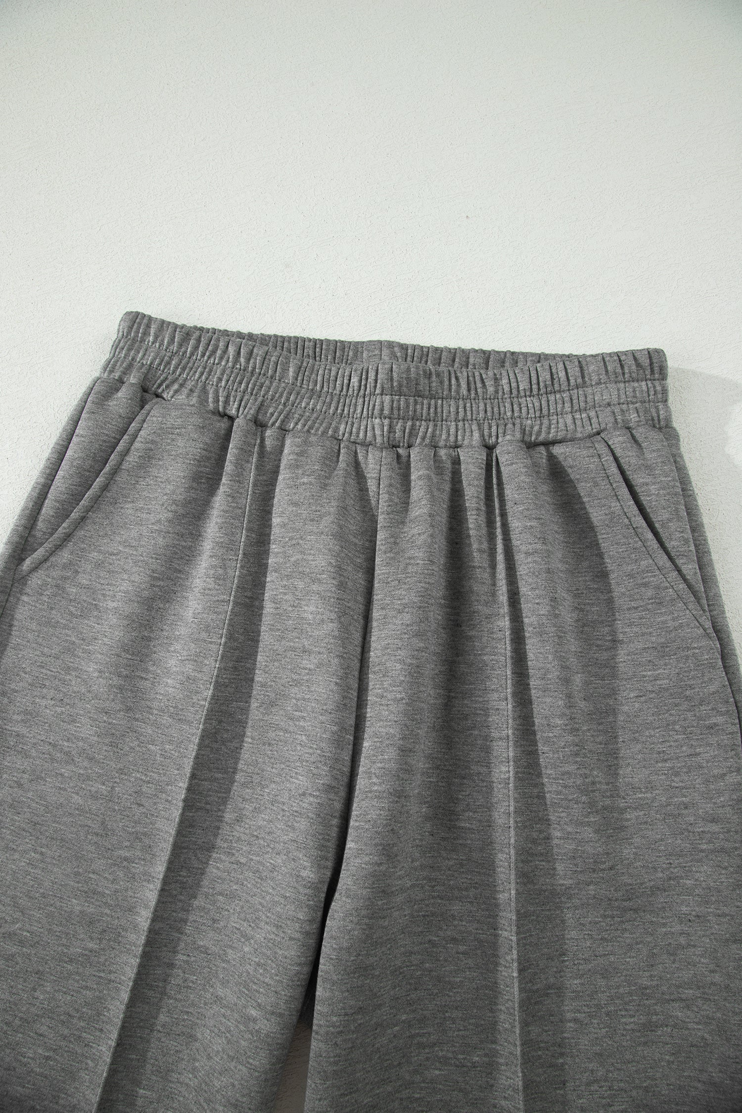Light Grey Half Zip Polo Tee Casual Pant Set