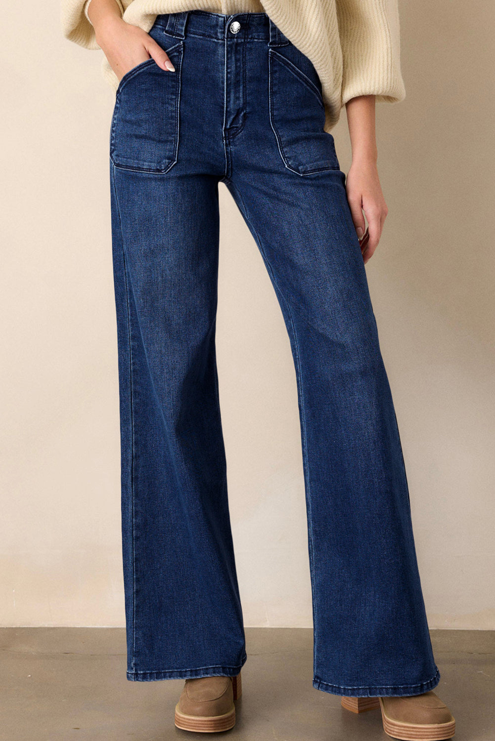 Ashleigh Blue Daily Fashion Straight Leg Mid-rise Shift Jeans