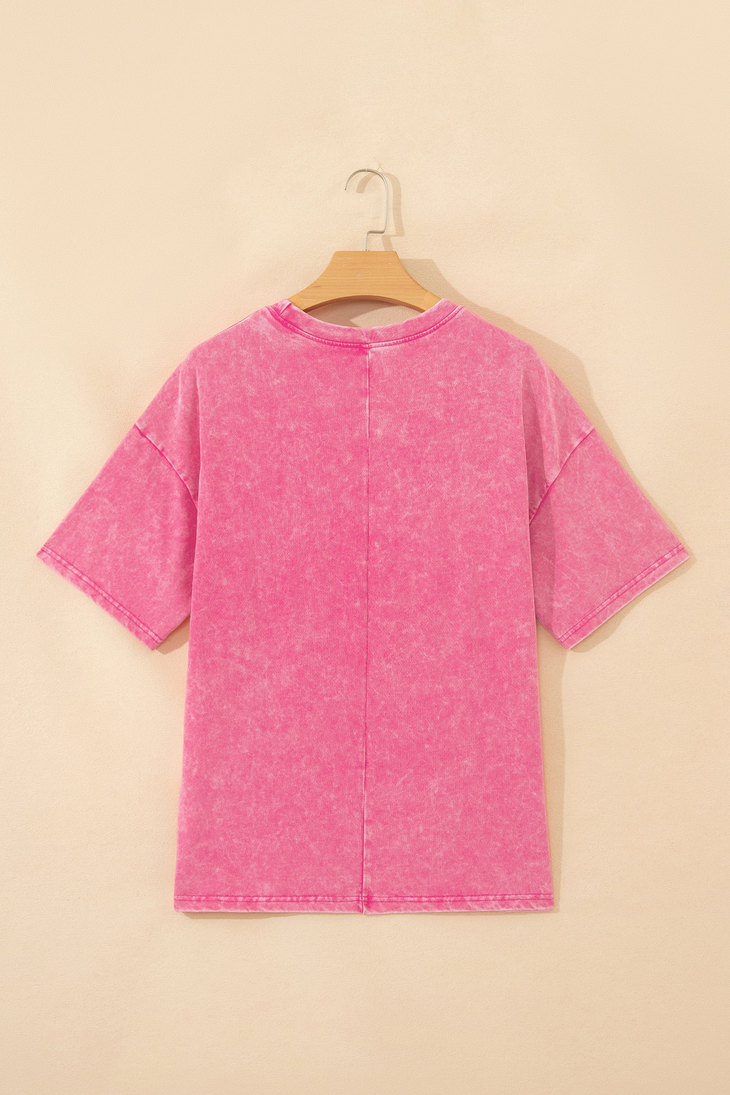 Mint Green Solid Color Cotton Mineral Washed Oversize Tee