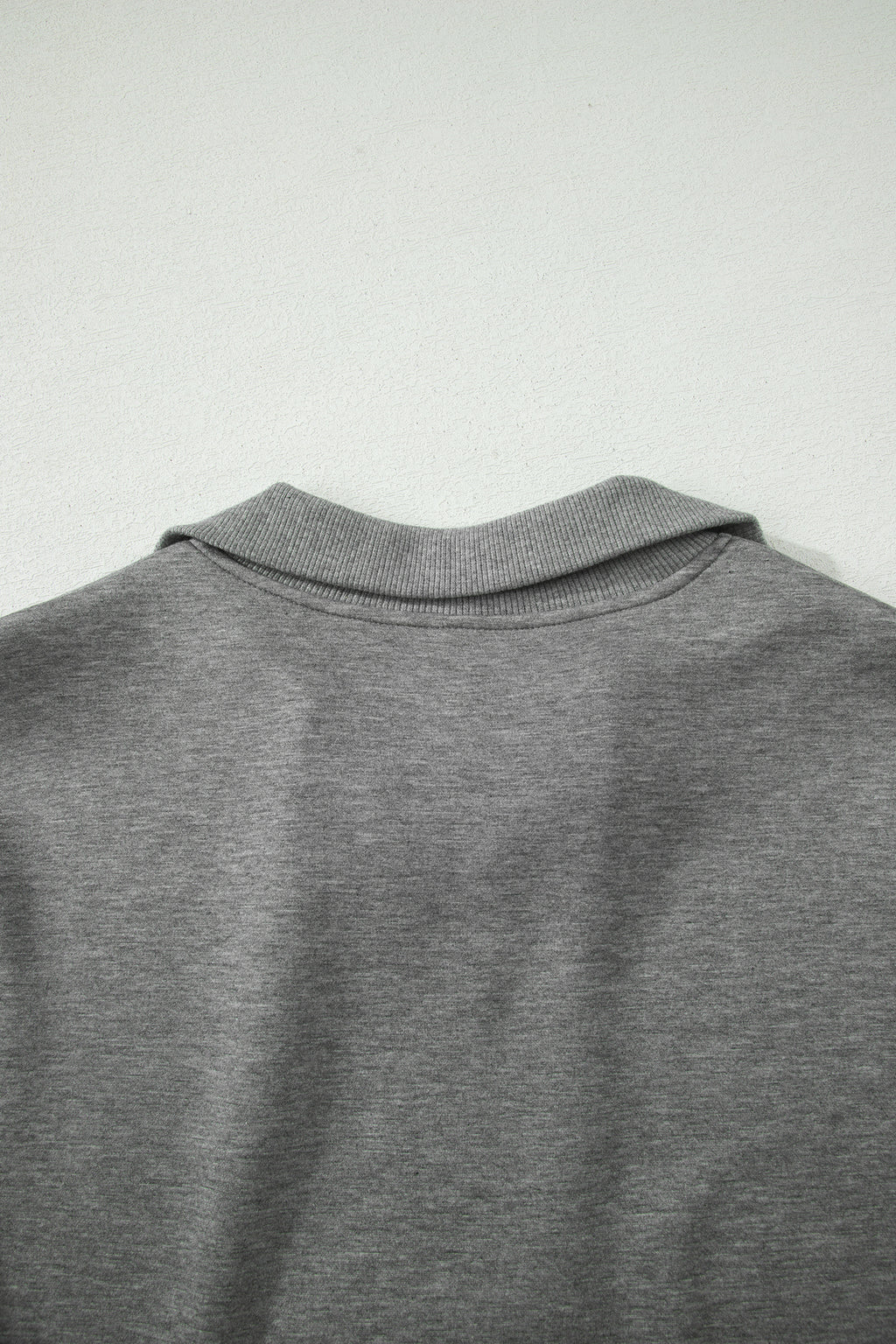 Light Grey Half Zip Polo Tee Casual Pant Set