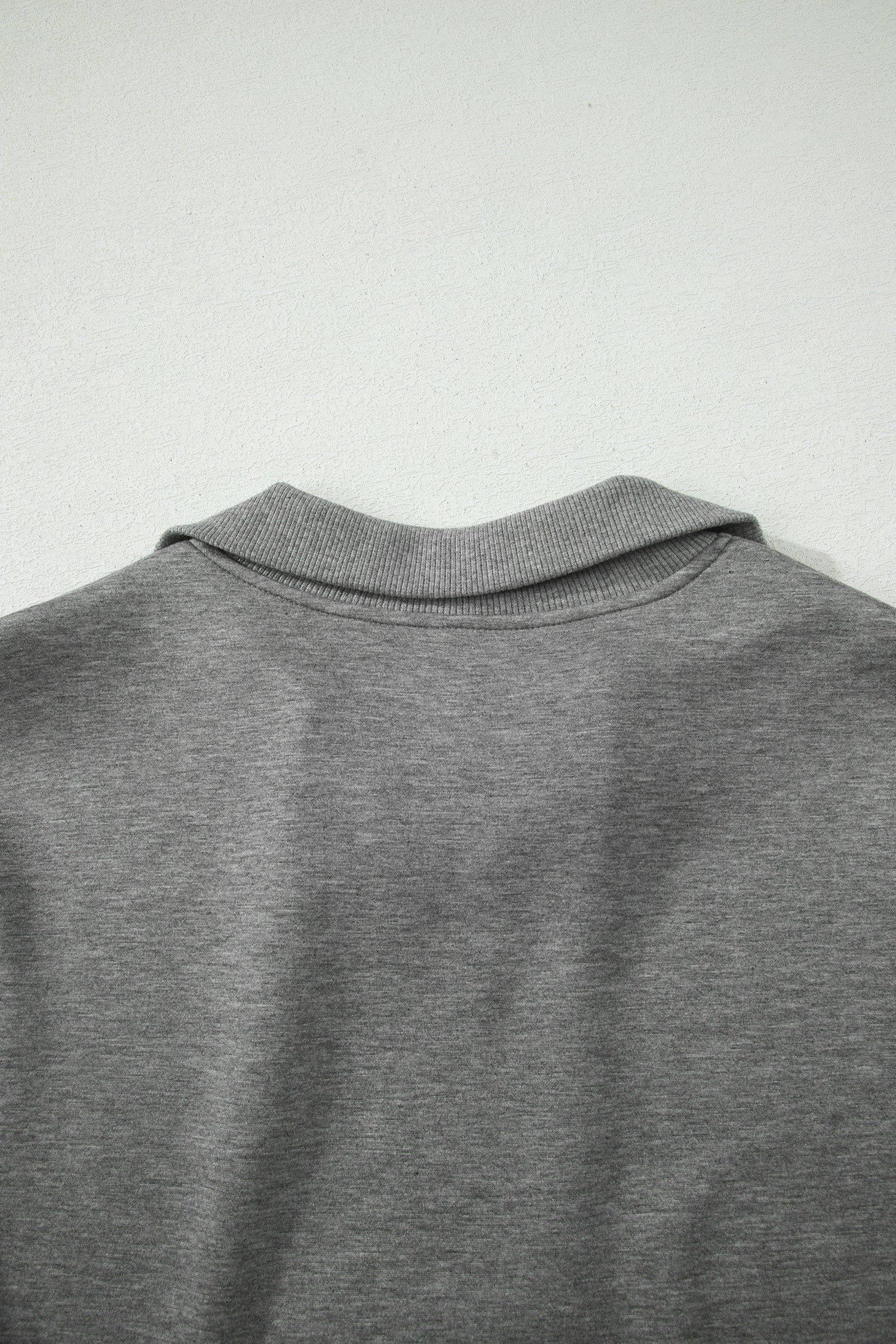 Light Grey Half Zip Polo Tee Casual Pant Set
