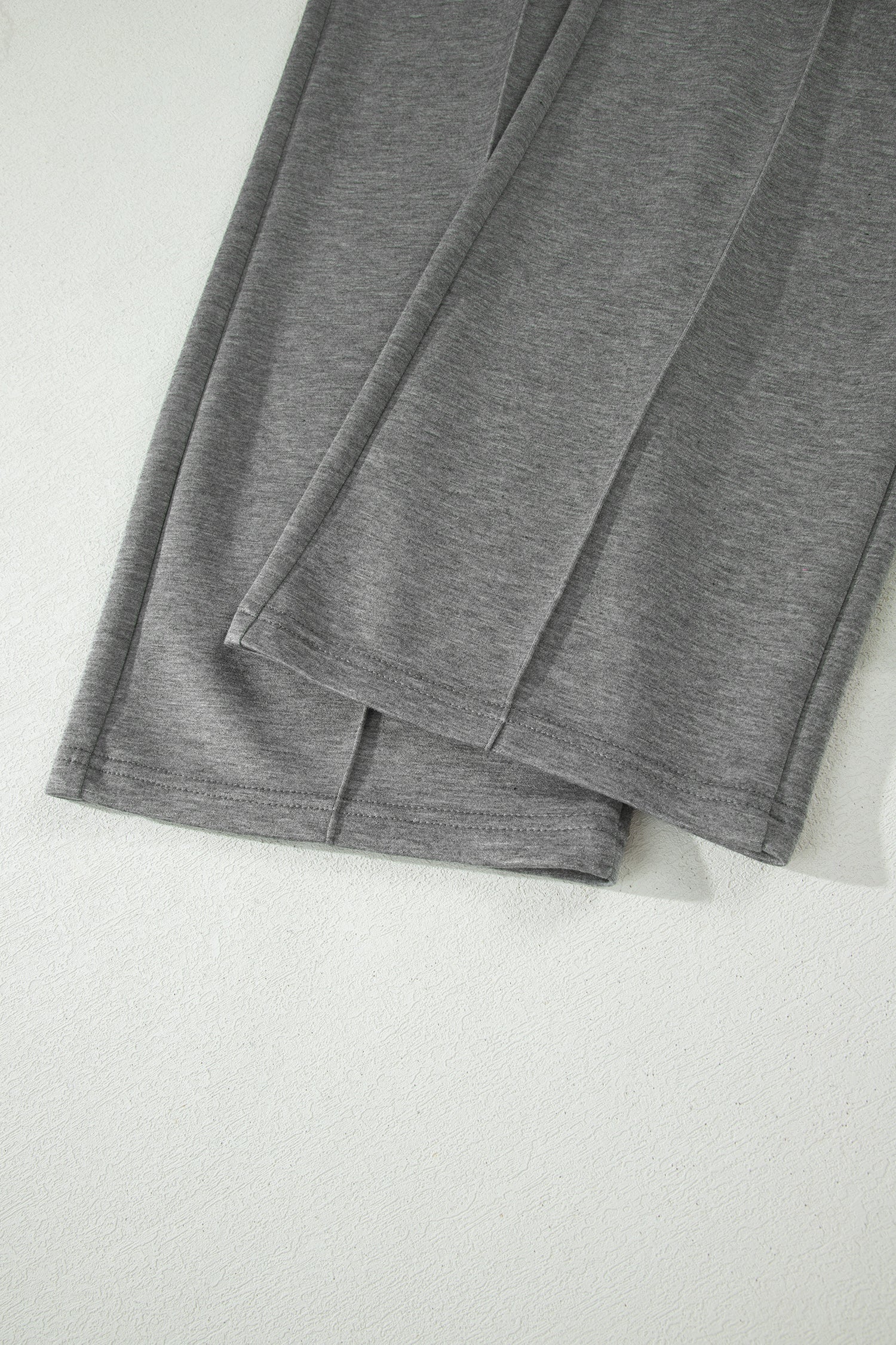 Light Grey Half Zip Polo Tee Casual Pant Set