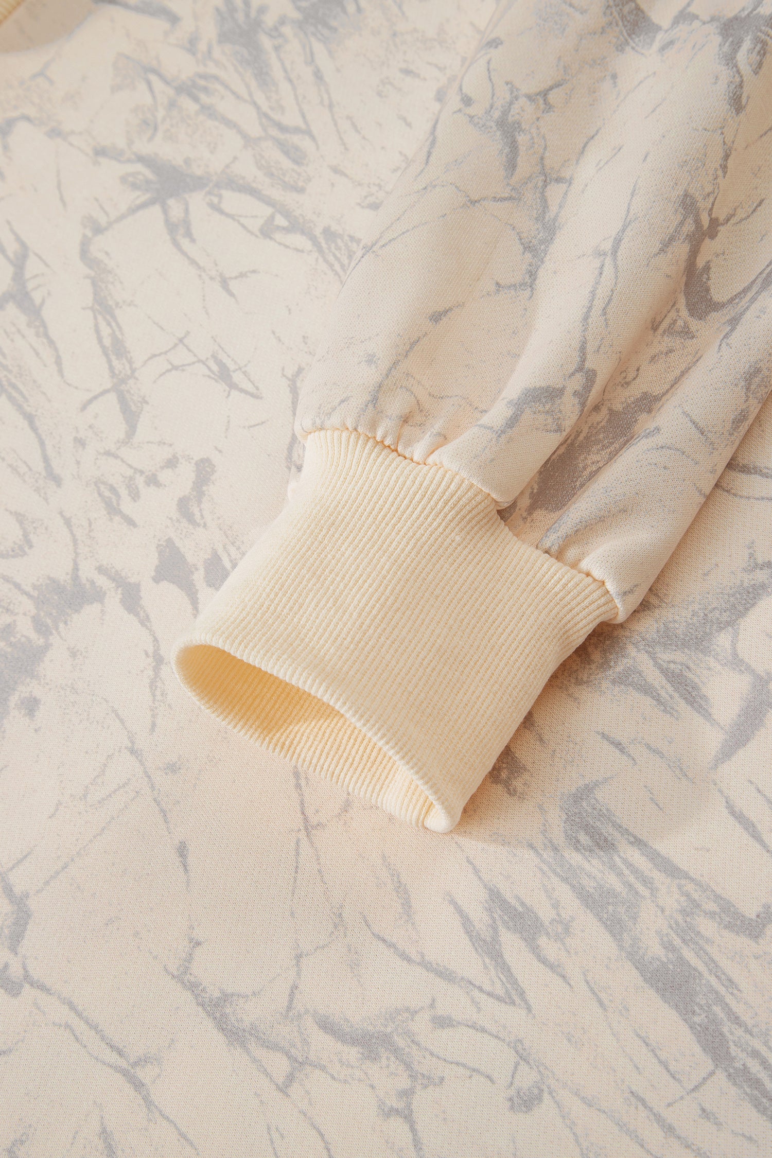 Khaki Camo Mock Neck Baggy Sweatshirt