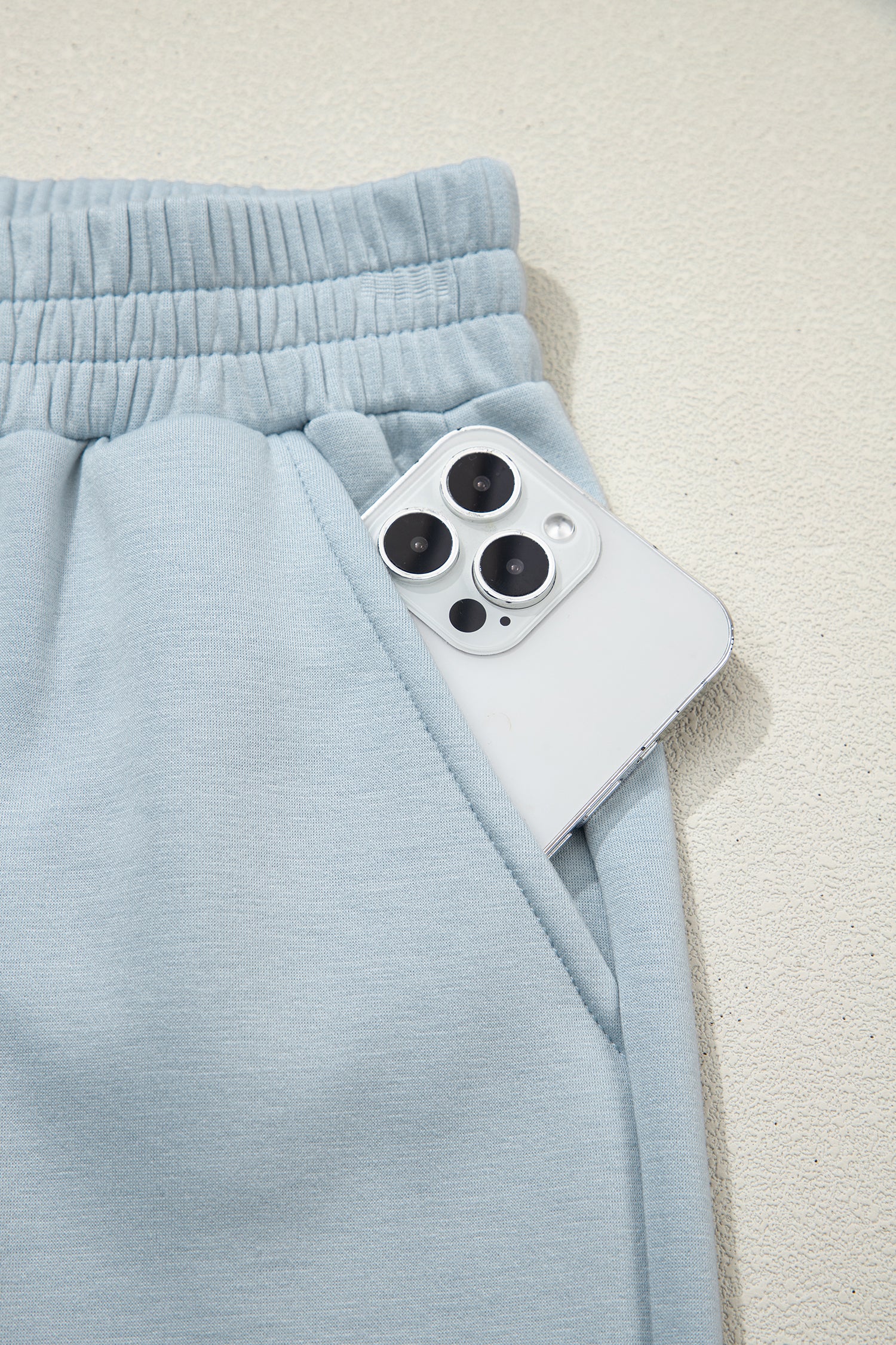 Light Grey Half Zip Polo Tee Casual Pant Set